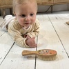 image:imageKent BA10 Newborn Baby Hair Brush with Soft 100 Pure White Natural Bristle Cradle Cap Hairbrush for Infant Toddler and Kids with Cherrywood Base Encourages Growth and Shine Made in EnglandPR04