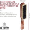 image:imageKent CS1B Clothes Brush Fabric Lint Remover for Cotton Wool Suede and Silk Pure Black Bristles Handcrafted Two Tone Cherrywood Veneer Remover for Dust Fluff and pet Hair Made in EnglandCP6