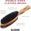 image:imageKent CS1B Clothes Brush Fabric Lint Remover for Cotton Wool Suede and Silk Pure Black Bristles Handcrafted Two Tone Cherrywood Veneer Remover for Dust Fluff and pet Hair Made in EnglandCC20