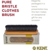 image:imageKent CS1B Clothes Brush Fabric Lint Remover for Cotton Wool Suede and Silk Pure Black Bristles Handcrafted Two Tone Cherrywood Veneer Remover for Dust Fluff and pet Hair Made in EnglandCC2