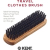 image:imageKent CS1B Clothes Brush Fabric Lint Remover for Cotton Wool Suede and Silk Pure Black Bristles Handcrafted Two Tone Cherrywood Veneer Remover for Dust Fluff and pet Hair Made in EnglandCC2