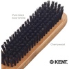 image:imageKent CS1B Clothes Brush Fabric Lint Remover for Cotton Wool Suede and Silk Pure Black Bristles Handcrafted Two Tone Cherrywood Veneer Remover for Dust Fluff and pet Hair Made in EnglandCC2