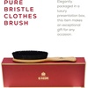 image:imageKent CS1B Clothes Brush Fabric Lint Remover for Cotton Wool Suede and Silk Pure Black Bristles Handcrafted Two Tone Cherrywood Veneer Remover for Dust Fluff and pet Hair Made in EnglandCS1B