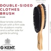 image:imageKent CS1B Clothes Brush Fabric Lint Remover for Cotton Wool Suede and Silk Pure Black Bristles Handcrafted Two Tone Cherrywood Veneer Remover for Dust Fluff and pet Hair Made in EnglandCC20