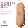 image:imageKent CS1B Clothes Brush Fabric Lint Remover for Cotton Wool Suede and Silk Pure Black Bristles Handcrafted Two Tone Cherrywood Veneer Remover for Dust Fluff and pet Hair Made in EnglandCC2