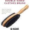 image:imageKent CS1B Clothes Brush Fabric Lint Remover for Cotton Wool Suede and Silk Pure Black Bristles Handcrafted Two Tone Cherrywood Veneer Remover for Dust Fluff and pet Hair Made in EnglandCC20