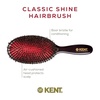 image:imageKent CSFS Classic Shine Large Oval Cushion Straightening Brush and Hair Detangler  Natural Black Boar Bristle Hair Brush  Shine Hair Brush and Scalp Scrubber for Short or ShoulderLength Thick HairMedium