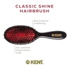 image:imageKent CSFS Classic Shine Large Oval Cushion Straightening Brush and Hair Detangler  Natural Black Boar Bristle Hair Brush  Shine Hair Brush and Scalp Scrubber for Short or ShoulderLength Thick HairSmall