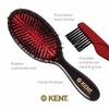 image:imageKent CSFS Classic Shine Large Oval Cushion Straightening Brush and Hair Detangler  Natural Black Boar Bristle Hair Brush  Shine Hair Brush and Scalp Scrubber for Short or ShoulderLength Thick HairSmall