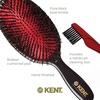 image:imageKent CSFS Classic Shine Large Oval Cushion Straightening Brush and Hair Detangler  Natural Black Boar Bristle Hair Brush  Shine Hair Brush and Scalp Scrubber for Short or ShoulderLength Thick HairLarge