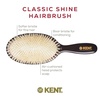 image:imageKent CSGS Classic Shine Small Oval Cushion Straightening Brush and Hair Detangler Natural White Boar Bristle Hair Brush Shine Hair Brush and Scalp Scrubber for MidLength Fine or Thinning HairLarge