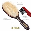 image:imageKent CSGS Classic Shine Small Oval Cushion Straightening Brush and Hair Detangler Natural White Boar Bristle Hair Brush Shine Hair Brush and Scalp Scrubber for MidLength Fine or Thinning HairMedium