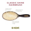 image:imageKent CSGS Classic Shine Small Oval Cushion Straightening Brush and Hair Detangler Natural White Boar Bristle Hair Brush Shine Hair Brush and Scalp Scrubber for MidLength Fine or Thinning HairMedium