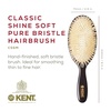 image:imageKent CSGS Classic Shine Small Oval Cushion Straightening Brush and Hair Detangler Natural White Boar Bristle Hair Brush Shine Hair Brush and Scalp Scrubber for MidLength Fine or Thinning HairMedium