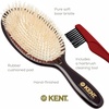 image:imageKent CSGS Classic Shine Small Oval Cushion Straightening Brush and Hair Detangler Natural White Boar Bristle Hair Brush Shine Hair Brush and Scalp Scrubber for MidLength Fine or Thinning HairLarge