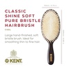 image:imageKent CSGS Classic Shine Small Oval Cushion Straightening Brush and Hair Detangler Natural White Boar Bristle Hair Brush Shine Hair Brush and Scalp Scrubber for MidLength Fine or Thinning HairLarge