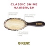image:imageKent CSGS Classic Shine Small Oval Cushion Straightening Brush and Hair Detangler Natural White Boar Bristle Hair Brush Shine Hair Brush and Scalp Scrubber for MidLength Fine or Thinning HairSmall