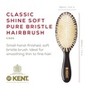 image:imageKent CSGS Classic Shine Small Oval Cushion Straightening Brush and Hair Detangler Natural White Boar Bristle Hair Brush Shine Hair Brush and Scalp Scrubber for MidLength Fine or Thinning HairSmall