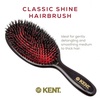 image:imageKent CSML 9 Classic Shine Large Oval Cushion Straightening Brush  Natural Boar Bristle Hairbrush with Nylon Quills  Shine Hair Brush and Scalp Brush for Medium to Thick Hair  Hair Brush CleanerLarge