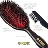 image:imageKent CSML 9 Classic Shine Large Oval Cushion Straightening Brush  Natural Boar Bristle Hairbrush with Nylon Quills  Shine Hair Brush and Scalp Brush for Medium to Thick Hair  Hair Brush CleanerLarge