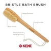 image:imageKent FD5 Beechwood Wood Long Handle Shower Bath Body Brush for Skin Exfoliate and Massage 100 Boar Bristles Best Back Body Foot and Leg Scrubber Brushing for Wet and Dry Body Made in EnglandFD5