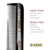 image:imageKent FOT Black Graphite Fine Tooth Comb for Men  Handmade Pocket Comb for Travel Styling Fine or Thinning Hair Mustache and Beard Care Handpolished SawCut Made in EnglandGraphite
