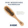 image:imageKent KB Woodyhog Travel Size Detangling Brush Beechwood Firm Rounded Wooden Bristles Natural Cushion Detangler Wooden Hair Brush for Women Men and Kids Everyday Care Made in EnglandWood