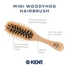 image:imageKent KB Woodyhog Travel Size Detangling Brush Beechwood Firm Rounded Wooden Bristles Natural Cushion Detangler Wooden Hair Brush for Women Men and Kids Everyday Care Made in EnglandWood