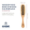 image:imageKent KB Woodyhog Travel Size Detangling Brush Beechwood Firm Rounded Wooden Bristles Natural Cushion Detangler Wooden Hair Brush for Women Men and Kids Everyday Care Made in EnglandWood