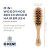 image:imageKent KB Woodyhog Travel Size Detangling Brush Beechwood Firm Rounded Wooden Bristles Natural Cushion Detangler Wooden Hair Brush for Women Men and Kids Everyday Care Made in EnglandWood