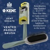 image:imageKent KCR3 Create Tunnel Vented Hair Brush for Blowdrying Creating Root Lift and Volume in All Hair Types  Vent Brush with Green Ergonomic Handle and Soft Ball Tipped Bristles for Pain Free UseMedium