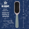image:imageKent KCR3 Create Tunnel Vented Hair Brush for Blowdrying Creating Root Lift and Volume in All Hair Types  Vent Brush with Green Ergonomic Handle and Soft Ball Tipped Bristles for Pain Free UseMedium