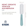 image:imageKent KCR3 Create Tunnel Vented Hair Brush for Blowdrying Creating Root Lift and Volume in All Hair Types  Vent Brush with Green Ergonomic Handle and Soft Ball Tipped Bristles for Pain Free UseSmall