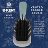 image:imageKent KCR3 Create Tunnel Vented Hair Brush for Blowdrying Creating Root Lift and Volume in All Hair Types  Vent Brush with Green Ergonomic Handle and Soft Ball Tipped Bristles for Pain Free UseMedium