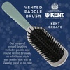 image:imageKent KCR3 Create Tunnel Vented Hair Brush for Blowdrying Creating Root Lift and Volume in All Hair Types  Vent Brush with Green Ergonomic Handle and Soft Ball Tipped Bristles for Pain Free UseMedium