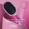 image:imageKent KCR4 Create Small Cushion Brush for Smoothing and Straightening All Hair Types  Paddle Brush with Purple Ergonomic Handle and a Boar BristleNylon Bristle Mix for Smooth Finishing and ShineLarge