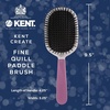 image:imageKent KCR4 Create Small Cushion Brush for Smoothing and Straightening All Hair Types  Paddle Brush with Purple Ergonomic Handle and a Boar BristleNylon Bristle Mix for Smooth Finishing and ShineLarge