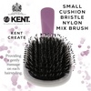 image:imageKent KCR4 Create Small Cushion Brush for Smoothing and Straightening All Hair Types  Paddle Brush with Purple Ergonomic Handle and a Boar BristleNylon Bristle Mix for Smooth Finishing and ShineSmall