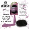 image:imageKent KCR4 Create Small Cushion Brush for Smoothing and Straightening All Hair Types  Paddle Brush with Purple Ergonomic Handle and a Boar BristleNylon Bristle Mix for Smooth Finishing and ShineSmall