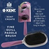 image:imageKent KCR4 Create Small Cushion Brush for Smoothing and Straightening All Hair Types  Paddle Brush with Purple Ergonomic Handle and a Boar BristleNylon Bristle Mix for Smooth Finishing and ShineLarge