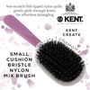 image:imageKent KCR4 Create Small Cushion Brush for Smoothing and Straightening All Hair Types  Paddle Brush with Purple Ergonomic Handle and a Boar BristleNylon Bristle Mix for Smooth Finishing and ShineSmall