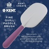 image:imageKent KCR4 Create Small Cushion Brush for Smoothing and Straightening All Hair Types  Paddle Brush with Purple Ergonomic Handle and a Boar BristleNylon Bristle Mix for Smooth Finishing and ShineLarge