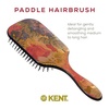 image:imageKent LPB2 825 Small Square Paddle Cushioned Wet Dry Pro Hair Brush Grooming Detangling amp Smoothing Floral Print Best Flat Everyday Men Women Brush For Curly Thick or Thin Hair and WigsLarge Pack of 3
