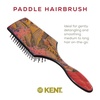 image:imageKent LPB2 825 Small Square Paddle Cushioned Wet Dry Pro Hair Brush Grooming Detangling amp Smoothing Floral Print Best Flat Everyday Men Women Brush For Curly Thick or Thin Hair and WigsSmall