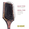 image:imageKent LPB2 825 Small Square Paddle Cushioned Wet Dry Pro Hair Brush Grooming Detangling amp Smoothing Floral Print Best Flat Everyday Men Women Brush For Curly Thick or Thin Hair and WigsSmall