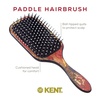 image:imageKent LPB2 825 Small Square Paddle Cushioned Wet Dry Pro Hair Brush Grooming Detangling amp Smoothing Floral Print Best Flat Everyday Men Women Brush For Curly Thick or Thin Hair and WigsLarge Pack of 3