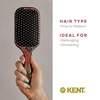 image:imageKent LPB2 825 Small Square Paddle Cushioned Wet Dry Pro Hair Brush Grooming Detangling amp Smoothing Floral Print Best Flat Everyday Men Women Brush For Curly Thick or Thin Hair and WigsLarge