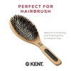 image:imageKent LPF1 Pure Flow Oval Cushion Vented Hair Brush FSC Certified Beech Wood Paddle Brush filled with Natural Boar Bristle and Nylon Bristle for Blowdry Detangle Volume and Curls Made in EnglandPF07