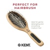 image:imageKent LPF1 Pure Flow Oval Cushion Vented Hair Brush FSC Certified Beech Wood Paddle Brush filled with Natural Boar Bristle and Nylon Bristle for Blowdry Detangle Volume and Curls Made in EnglandPF01