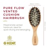 image:imageKent LPF1 Pure Flow Oval Cushion Vented Hair Brush FSC Certified Beech Wood Paddle Brush filled with Natural Boar Bristle and Nylon Bristle for Blowdry Detangle Volume and Curls Made in EnglandLPF1